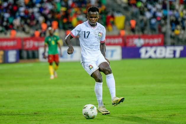 DOUALA, CAMEROON - OCTOBER 11: Amos Nondi Obiero of Kenya during the 2025 Africa Cup of Nations {AFCON} qualifier match between Cameroon and Kenya at Stade omnisport de Douala on October 11, 2024 in Douala, Cameroon. Photo by Didier Lefa Copyright: xshengolpixsx