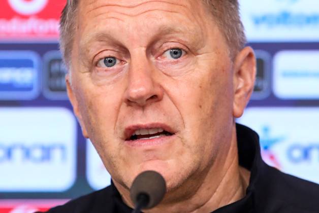 Republic of Ireland press conference, PK, Pressekonferenz Georgios Karaiskakis Stadium, Athens, Greece 12 10 2024 Head Coach Heimir Hallgrimsson Heimir Hallgrimsson 12 10 2024 Copyright: x INPHO InTime DimitrisxBirntachasx BHX_9764