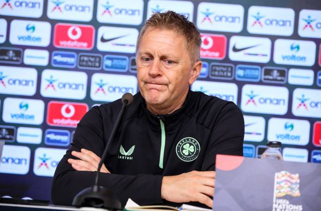 Republic of Ireland press conference, PK, Pressekonferenz Georgios Karaiskakis Stadium, Athens, Greece 12 10 2024 Head Coach Heimir Hallgrimsson Heimir Hallgrimsson 12 10 2024 Copyright: x INPHO InTime DimitrisxBirntachasx BHX_9792