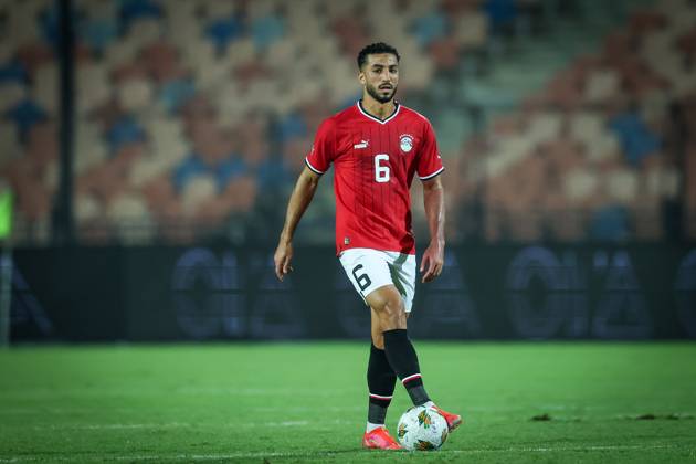 Egypt vs Mauritania - Africa Cup Of Nations Qualifier Mohamed Abdelmoneim of Egypt participates in the Africa Cup of Nations Qualifiers 2025, match number 61, between Egypt and Mauritania at Cairo International Stadium in Cairo, Egypt, on October 11, 2024. Cairo Egypt Copyright: xAymanxArefx originalFilename:aref-notitle241011_npvih