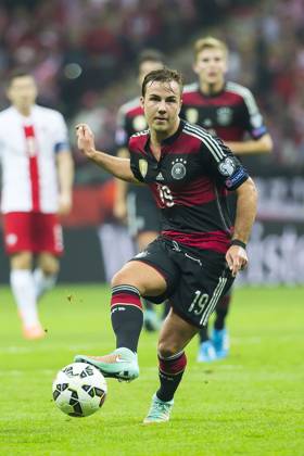 Mario Goetze (Niemcy) 2014.10.11, Warsaw , football, UEFA EURO, EM, Europameisterschaft,Fussball 2016 qualification , Poland - Germany.. n z Mario Goetze (Niemcy) fot. Lukasz Skwiot Foto Olimpik Warsaw U.S. EDITORIAL USE ONLY Copyright: xx ZUMA-20141011_zaf_cs13_012.jpg FotoxOlimpikx csmphoto974435