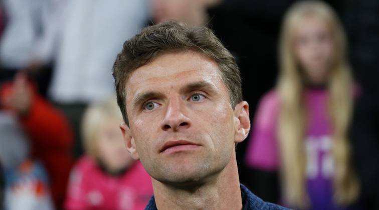 BAU 14.10..2024 München Fußball Länderspiel Deutschland vs. Niederlande, Thomas Müller (GER)