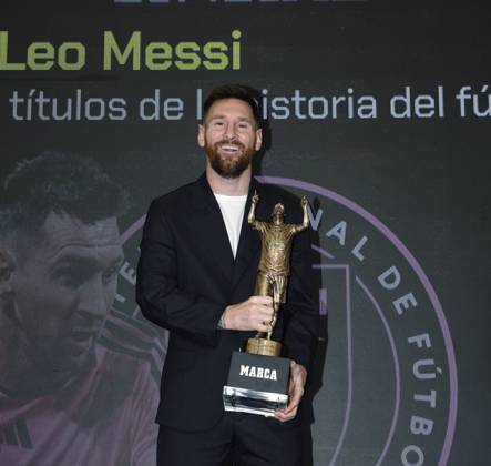 Lionel Messi Receives the MARCA America Award, Fort Lauderdale, Florida, USA - 17 Oct 2024 Cordon Press  FOTOxCHEMAxREY REPORTAJE