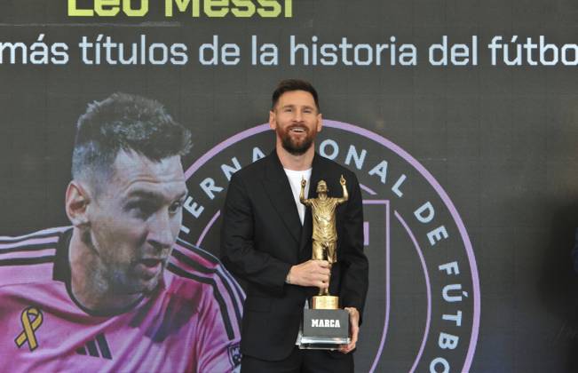 Lionel Messi Receives the MARCA America Award, Fort Lauderdale, Florida, USA - 17 Oct 2024 Cordon Press  enriquextubio