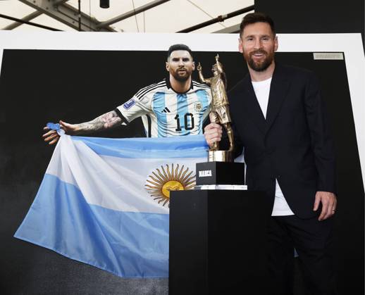 Lionel Messi Receives the MARCA America Award, Fort Lauderdale, Florida, USA - 17 Oct 2024 Cordon Press  FOTOxCHEMAxREY REPORTAJE