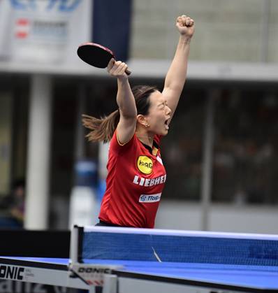 Bilder des Jahres 2024, Sport 10 Oktober Sport Themen der Woche KW42 Sport Bilder des Tages WAN_Yuan-GER-EC_Linz-2024-10-19-1061.JPG European Table tennis, Tischtennis Championships at TipsArena Linz, Austria, 19 October 2024: 1 8-final Singles Competition (Round of Best 16) Linz TipsArena, Ziegeleistraße 76, 4020 Linz Upper Austria Austria