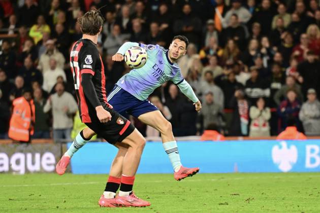 Bournemouth v Arsenal Premier League Gabriel Martinelli of Arsenal shoots during the Premier League match at the Vitality Stadium, Bournemouth UK Newspapers OUT Copyright: xJeremyxLandeyx FIL-20794-0068