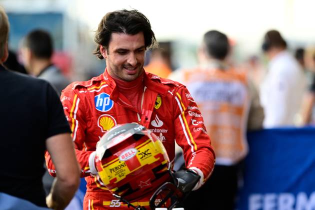 19.10.2024, xrarjax, Motorsport FIA Formel 1, Großer Preis der USA 2024 emspor, v.l. Qualifying Carlos Sainz (Ferrari) Startnummer 55 (FIA REGULATIONS PROHIBIT ANY USE OF PHOTOGRAPHS as IMAGE SEQUENCES and or QUASI-VIDEO) Austin