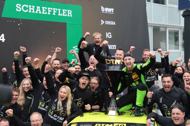 Bilder des Jahres 2024, Sport 10 Oktober Sport Themen der Woche KW42 Sport Bilder des Tages Mirko Bortolotti (ITA) (SSR Performance - Lamborghini Huracan GT3 Evo2) wird DTM- Champion 2024 beim DTM-Lauf auf dem Hockenheimring. Copyright Thomas Pakusch