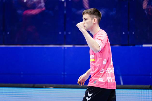 Daniel Fernandez (TVB Stuttgart, 06) jubelt freut sich GER, TBV Lemgo Lippe vs. TVB Stuttgart, Handball, 1. Bundesliga, 7. Spieltag, Spielzeit 2024 2025, 20.10.2024 GER, TBV Lemgo Lippe vs. TVB Stuttgart, Handball, 1. Bundesliga, 7. Spieltag, Spielzeit 2024 2025, 20.10.2024 Lemgo Copyright: xEibner-Pressefoto JanxRollingerx EP_JSK