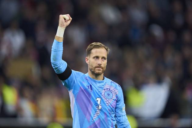 Oliver Baumann, DFB 1 celebrate after the UEFA Nations League 2024 match GERMANY - NETHERLANDS 1-0 in Season 2024 2025 at Oct 14, 2024 in Munich, Germany.