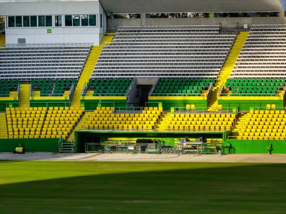 October 21, 2024, St. Petersburg, Florida, USA: An aerial drone view of Al Lang Stadium, the home of the Tampa Bay Rowdies, at 230 1st St SE, on Monday, Oct. 21, 2024, in St. Petersburg. Al Lang Stadium is a potential option for the Tampa Bay Rays considering the damage to the roof at Tropicana Field from Hurricane Milton. St. Petersburg USA - ZUMAs70_ 0774813107st Copyright: xDirkxShaddx