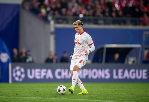Fussball, Herren, Saison 2024 2025, Champions League (Ligaphase, 3. Spieltag), RB Leipzig - FC Liverpool, Eljif Elmas (RB Leipzig), 23.10.2024, Copyright: xSebastianxRäppold MatthiasxKochx