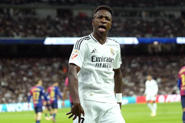 ESP: Real Madrid v FC Barcelona, Barca La Liga EA Sports. Date 11 Vinicius Junior of Real Madrid CF during the La Liga EA Sports match between Real Madrid and FC Barcelona played at Santiago Bernabeu Stadium on October 26, 2024 in Madrid, Spain. kpng Copyright: xCesarxCebollax xPRESSINPHOTOx PS_241026_RMA_BAR_111