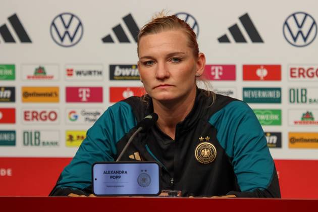 Duisburg, Deutschland 27. Oktober 2024: Fußball-Frauen-Nationalmannschaft - Pressekonferenz - Deutschland vs. Australien Im Bild: Alexandra Popp (Deutschland) DFB regulations prohibit any use of photographs as image sequences and or quasi-video Schauinsland Reisen Arena Niedersachsen Copyright: xFotostandx xFantinix