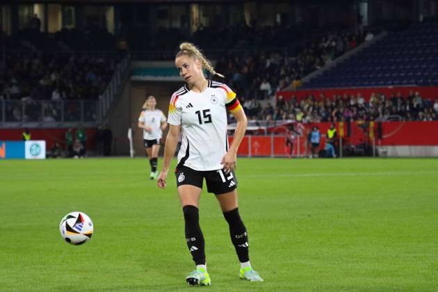 Duisburg, Deutschland 28. Oktober 2024: Testspiel - Fußball-Frauen-Nationalmannschaft - Deutschland vs. Australien Im Bild: Giulia Gwinn (Deutschland) DFB regulations prohibit any use of photographs as image sequences and or quasi-video Schauinsland Reisen Arena Niedersachsen Copyright: xFotostandx xFantinix