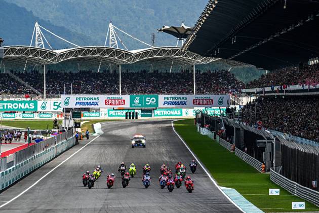 Races of Petronas Grand Prix of Malaysia of MotoGP at Sepang Circuit. November 03 2024 In picture: start race Carreras del Gran Premio de MotoGP de Malasia en el Circuito Internacional de Sepang. 03 de Noviembre de 2024 POOL MotoGP.com Cordon Press Images will be for editorial use only. Mandatory credit: MotoGP.com Cordon Press