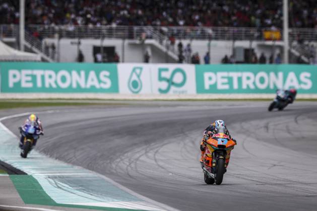 Races of Petronas Grand Prix of Malaysia of MotoGP at Sepang Circuit. November 03 2024 In picture: Moto2 Celestino Vietti Carreras del Gran Premio de MotoGP de Malasia en el Circuito Internacional de Sepang. 03 de Noviembre de 2024 POOL MotoGP.com Cordon Press Images will be for editorial use only. Mandatory credit: MotoGP.com Cordon Press