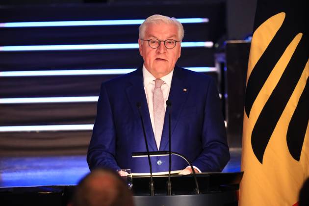 Verleihung des Silbernen Lorbeerblattes Berlin, 04.11.2024 Bundespräsident Frank-Walter Steinmeier verleiht das Silberne Lorbeerblatt Sportler die bei den Olymischen Spielen 2024 in Paris Medallien gewonnen haben. Berlin Germany Copyright: xMatthiasxGränzdörferx