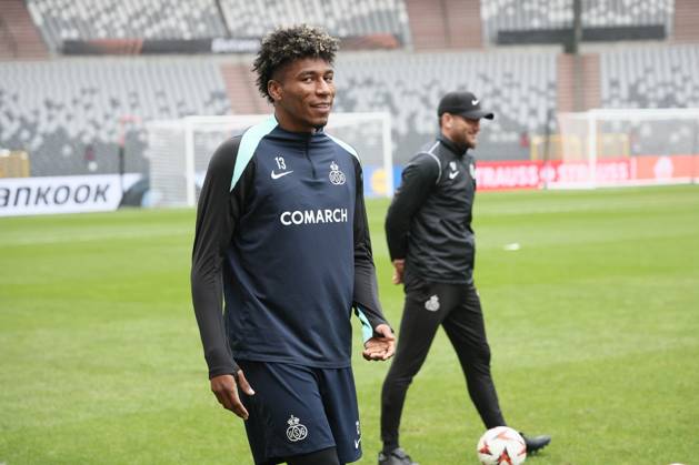 Union s Kevin Rodriguez pictured during a training session of Belgian soccer team Royale Union Saint-Gilloise in Brussels, on Wednesday 06 November 2024. The team prepares for tomorrow s match against Italian team AS Roma, in the fourth day (out of 8) of the League phase of the UEFA Europa League tournament. BRUNOxFAHY x104705486x