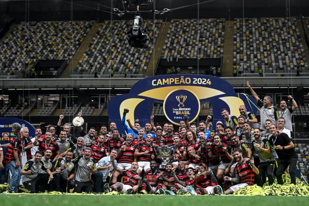 Atlético MG x Flamengo BELO HORIZONTE, MG - 10.11.2024: ATLÉTICO MG X FLAMENGO - Flamengo champion during Atlético MG x Flamengo, a match valid for the final of the 2024 Copa do Brasil, held at the Arena MRV stadium, located in the city of Belo Horizonte, MG, on the afternoon of this Sunday (10). (Photo: Nayra Halm Fotoarena) x2649674x NayraxHalm