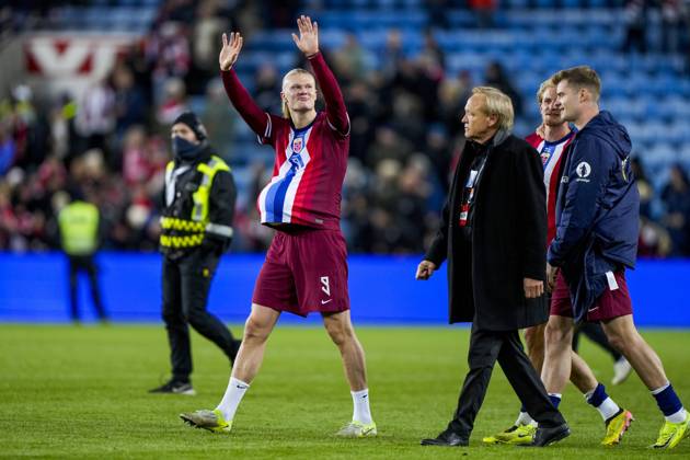 Soccer, Nations League Norway Kazakhstan Oslo, Norway 20241117 Erling Braut Haaland after the football match in the national league between Norway and Kazakhstan at Ullevaal Stadium Photo Fredrik Varfjell NTB Oslo Norway EDITORIAL USE ONLY RESTRICTED USE FOR BETTING COMPANIES  Copyright: xFredrikxVarfjellx xNTBx