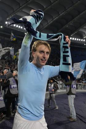 CALCIO - Serie A - SS Lazio vs Bologna FC Lazio s Nicolo Rovella during the Italian Football Championship League A 2024 2025 match between SS Lazio vs Bologna FC at the Olimpic Stadium in Rome on 24 November 2024. Rome Italy  Copyright: xIPAxSport ABACAx