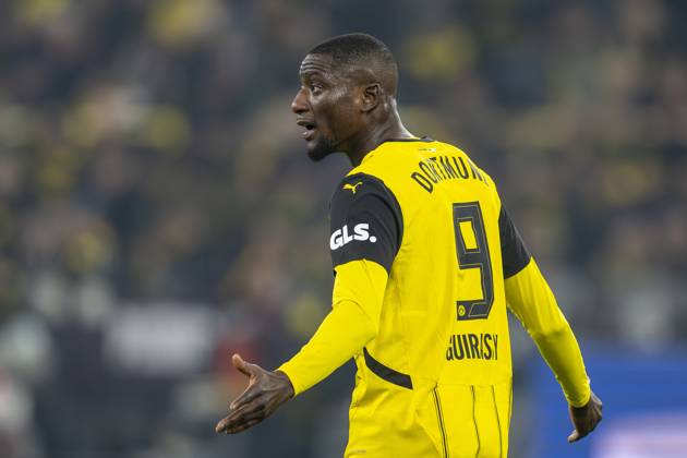30.11.2024: Fußball: Borussia Dortmund - FC Bayern München, 12. Spieltag im Signal-Iduna-Park. Dortmunds Serhou Guirassy reagiert. WICHTIGER HINWEIS: Gemäß den Vorgaben der DFL und des DFB ist es untersagt, in dem Stadion und oder vom Spiel angefertigte Fotoaufnahmen in Form von Sequenzbildern und oder videoähnlichen Fotostrecken zu verwerten bzw. verwerten zu lassen. Copyright: xKirchner DavidxInderliedx