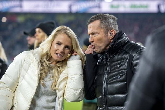 30.11.2024: Fußball: Borussia Dortmund - FC Bayern München, 12. Spieltag im Signal-Iduna-Park. Die Sky Experten Julia Simic und Lothar Matthäus unterhalten sich. WICHTIGER HINWEIS: Gemäß den Vorgaben der DFL und des DFB ist es untersagt, in dem Stadion und oder vom Spiel angefertigte Fotoaufnahmen in Form von Sequenzbildern und oder videoähnlichen Fotostrecken zu verwerten bzw. verwerten zu lassen. Copyright: xKirchner DavidxInderliedx
