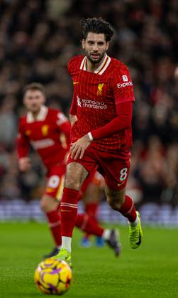 Football - FA Premier League - Liverpool FC v Manchester City FC LIVERPOOL, ENGLAND - Sunday, December 1, 2024: Liverpool s Dominik Szoboszlai during the FA Premier League match between Liverpool FC and Manchester City FC at Anfield. (Photo by David Rawcliffe Propaganda) LIVERPOOL Anfield MERSEYSIDE ENGLAND Copyright: xDavidxRawcliffex P2024-12-01-Liverpool_Man_City-15