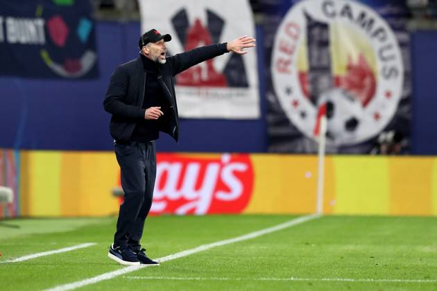 10.12.2024, xtgx, Fussball UEFA Champions League, RB Leipzig - Aston Villa emspor, v.l. Trainer Marco Rose (RB Leipzig) (DFL DFB REGULATIONS PROHIBIT ANY USE OF PHOTOGRAPHS as IMAGE SEQUENCES and or QUASI-VIDEO) Leipzig