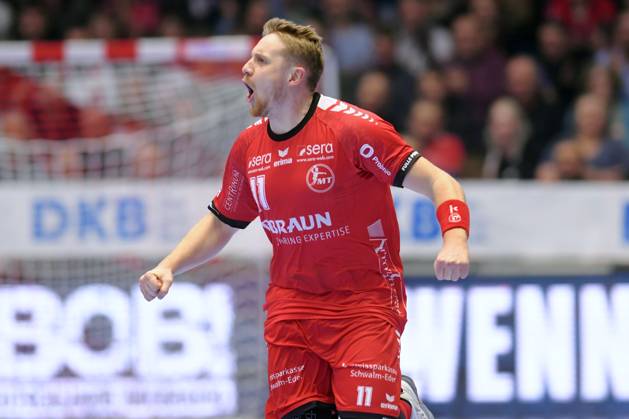 Jubel bei Dimitri Ignatow (MT Melsungen 11) , GER, MT Melsungen - HSV Hamburg, Handball, 1. Bundesliga, 14. Spieltag, Saison 2024 2025, 11.12.2024, GER, MT Melsungen - HSV Hamburg, Handball, 1. Bundesliga, 14. Spieltag, Saison 2024 2025, 11.12.2024 Kassel Copyright: xEibner-Pressefotox xRolandxSippelx EP_RSL