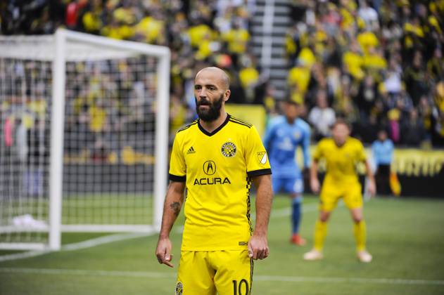 MLS, Fussball Herren, USA 2018: Red Bulls vs Crew SC NOV 4 Sunday, November 04, 2018: Columbus Crew SC forward Federico Higuain (10) in the second half of the match between New York Red Bulls and Columbus Crew SC in the Conference Semi-finals Leg 1 of 2 at MAPFRE Stadium, in Columbus OH. ..Mandatory Photo Credit: Dorn Byg Cal Media. ..Columbus Crew SC 1 - New York Red Bulls 0 Columbus OH United States of America EDITORIAL USE ONLY Copyright: xx ZUMA-20181104_zaf_c04_339.jpg DornxBygx csmphototwo456708