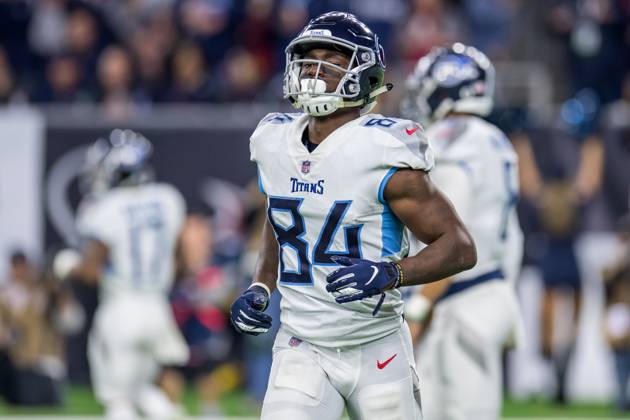 NFL, American Football Herren, USA 2018: Titans vs Texans NOV 26 November 26, 2018: Tennessee Titans wide receiver Corey Davis (84) during the 4th quarter of an NFL football game between the Tennessee Titans and the Houston Texans at NRG Stadium in Houston, TX. The Texans won the game 34 to 17...Trask Smith CSM Houston TX U.S. EDITORIAL USE ONLY Copyright: xx ZUMA-20181126_zaf_c04_333.jpg TraskxSmithx csmphototwo467652