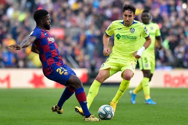 FC Barcelona, Barca v Getafe CF - La Liga Samuel Umtiti of FC Barcelona during the Liga match between FC Barcelona and Getafe CF at Camp Nou on February 15, 2020 in Barcelona, Spain. (Photo by DAX ESPA-Images) Barcelona Barcelona USA EDITORIAL USE ONLY Copyright: xx ZUMA-20200215_zaf_cs12_132.jpg ESPAxPhotoxAgencyx csmphototwo657632