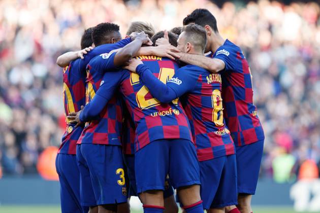 FC Barcelona, Barca v Getafe CF - La Liga Sergi Roberto of FC Barcelona celebrates a goal during the Liga match between FC Barcelona and Getafe CF at Camp Nou on February 15, 2020 in Barcelona, Spain. (Photo by DAX ESPA-Images) Barcelona Barcelona USA EDITORIAL USE ONLY Copyright: xx ZUMA-20200215_zaf_cs12_071.jpg ESPAxPhotoxAgencyx csmphototwo657642