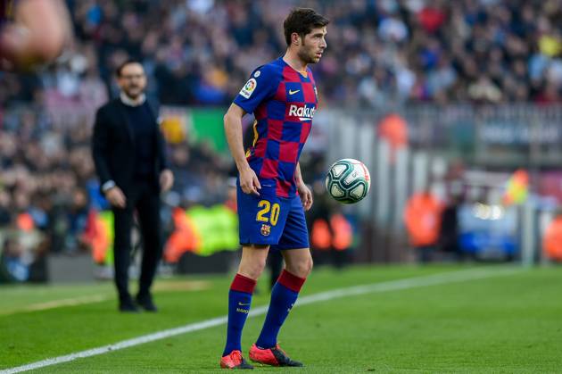 FC Barcelona, Barca v Getafe CF - La Liga Sergi Roberto of FC Barcelona during the Liga match between FC Barcelona and Getafe CF at Camp Nou on February 15, 2020 in Barcelona, Spain. (Photo by DAX ESPA-Images) Barcelona Barcelona USA EDITORIAL USE ONLY Copyright: xx ZUMA-20200215_zaf_cs12_103.jpg ESPAxPhotoxAgencyx csmphototwo657693