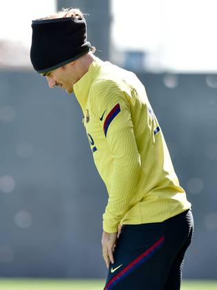 FC Barcelona, Barca Training Session and Press Comference BARCELONA, SPAIN - MARCH 06: Antoine Griezmann of FC Barcelona during the training session at Ciutat Esportiva Joan Gamper on March 06, 2020 in Barcelona, Spain. (Photo by DAX ESPA-Images) Sant Joan Despo Barcelona USA EDITORIAL USE ONLY Copyright: xx ZUMA-20200306_zaf_cs12_004.jpg ESPAxPhotoxAgencyx csmphototwo667422