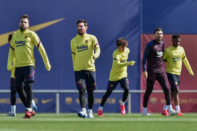 FC Barcelona, Barca Training Session and Press Comference BARCELONA, SPAIN - MARCH 06: Leo Messi of FC Barcelona during the training session at Ciutat Esportiva Joan Gamper on March 06, 2020 in Barcelona, Spain. (Photo by DAX ESPA-Images) Sant Joan Despo Barcelona USA EDITORIAL USE ONLY Copyright: xx ZUMA-20200306_zaf_cs12_015.jpg ESPAxPhotoxAgencyx csmphototwo667431