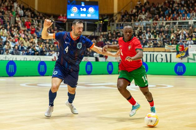 December 18, 2024, Povoa De Varzim, Porto, Portugal: KUTCHY player from Portugal seen on action during the UEFA Futsal Euro 2026 Qualifying match between Portugal and Netherlands at Pavilhao Municipal da Povoa de Varzim 18, 2024 in Povoa de Varzim, Portugal. Final Score Portugal 4 - 2 Netherlands Povoa De Varzim Portugal - ZUMAl192 20241218_zsp_l192_010 Copyright: xMiguelxLemosx