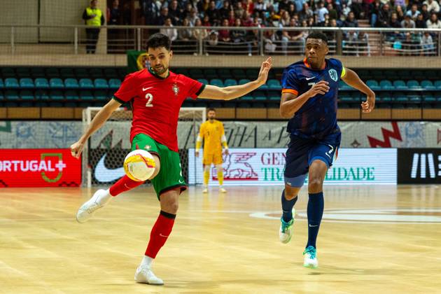 December 18, 2024, Povoa De Varzim, Porto, Portugal: ANDRE COELHO player from Portugal seen on action during the UEFA Futsal Euro 2026 Qualifying match between Portugal and Netherlands at Pavilhao Municipal da Povoa de Varzim 18, 2024 in Povoa de Varzim, Portugal. Final Score Portugal 4 - 2 Netherlands Povoa De Varzim Portugal - ZUMAl192 20241218_zsp_l192_015 Copyright: xMiguelxLemosx