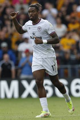 Wolverhampton Wanderers v Brentford - Premier League - Molineux September 18, 2021, Wolverhampton, United Kingdom: Wolverhampton, England, 18th September 2021. Ivan Toney of Brentford during the Premier League match at Molineux, Wolverhampton. Picture credit should read: Darren Staples Sportimage Wolverhampton United Kingdom EDITORIAL USE ONLY Copyright: xx ZUMA-20210918_zaf_si1_451.jpg DarrenxStaplesx csmphototwo791698
