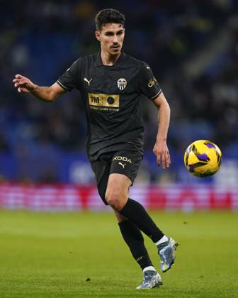 ESP: RCD Espanyol v Valencia CF. La Liga EA Sports. Date 13 Andre Almeida of Valencia CF during the La Liga EA Sports match between RCD Espanyol and Valencia CF played at RCDE Stadium on December 18, 2024 in Barcelona, Spain. kpng Copyright: xSergioxRuizx xImagox PS_241218_ESP_VAL_065