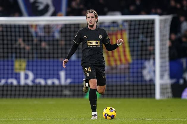 ESP: RCD Espanyol v Valencia CF. La Liga EA Sports. Date 13 Yarek Gasiorowski of Valencia CF during the La Liga EA Sports match between RCD Espanyol and Valencia CF played at RCDE Stadium on December 18, 2024 in Barcelona, Spain. kpng Copyright: xSergioxRuizx xImagox PS_241218_ESP_VAL_066