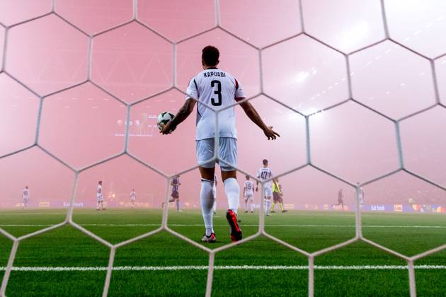Bilder des Jahres 2024, Sport 12 Dezember Sport Themen der Woche KW51 Sport Bilder des Tages 241219 Steve Kapaudi of Legia Warszawa during the UEFA Conference League match between Djurgarden and Legia Warszawa on December 19, 2024 in Stockholm. Photo: Sara Damne BILDBYRAN kod SD SD0048 fotboll football soccer fotball uefa conference league conference league djurgarden legia warszawa bbeng Copyright: SARAxDAMNE BB241219SD075