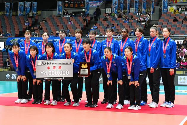 SAGASaga Hisamitsu Springs team group, Mannschaftsbild, Totale DECEMBER 21, 2024 - Volleyball : 2024 All Japan Women s Volleyball Championships (Empress s Cup) Final match between Victorina Himeji 3-2 Saga Hisamitsu Springs at Asue Arena Osaka in Osaka, Japan. Noxthirdxpartyxsales (276732828)