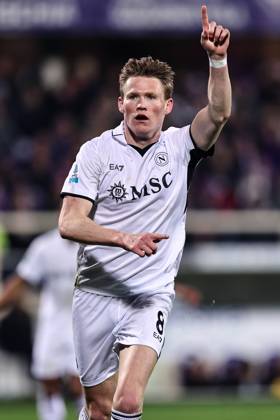 Firenze 04 01 2025 - campionato di calcio serie A Fiorentina-Napoli foto Image nella foto: esultanza gol Scott McTominay