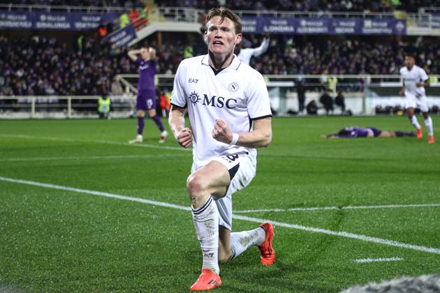 Firenze 04 01 2025 - campionato di calcio serie A Fiorentina-Napoli foto Image nella foto: esultanza gol Scott McTominay
