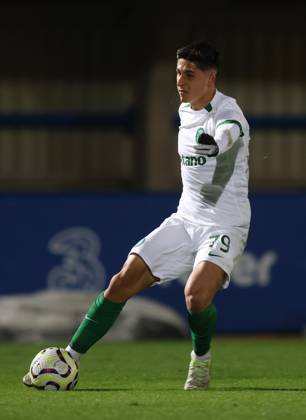 - Chelsea U21, U 21 v Sporting CP U21, Premier League International Cup, Kingsmeadow Stadium, London, UK - 7th January 2025. Daniel Weir Crystal Pix Rodrigo Marques of Sporting CP U21 B - Chelsea U21 v Sporting CP U21, Premier League International Cup, Kingsmeadow Stadium, London, UK - 7th January 2025. Daniel Weir Crystal Pix London Kingsmeadow Stadium UK Copyright: xDanxWeirx CP_Chelsea_U21_Sporting_CP_U21_100