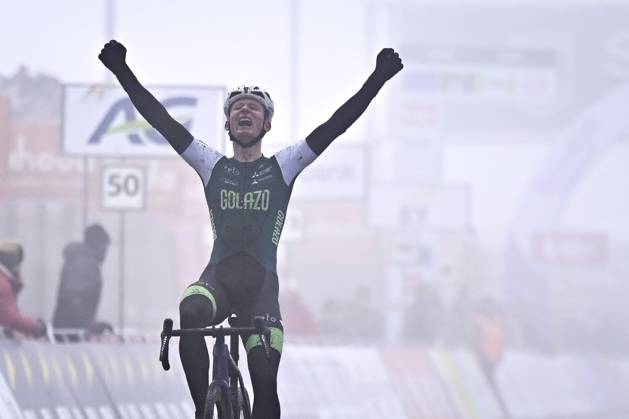 Belgian championship Cyclocross Zolder - day 1 ZOLDER, BELGIUM - JANUARY 11 : Arthur van den Boer belgian Champion during the Junior Race of the 2025 Belgian Championships cyclocross in Zolder, Belgium, 11 01 2025 Zolder Belgium Copyright: xSesx